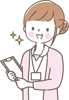 キラキラした助産師さんのイラスト
