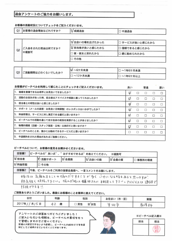 知多半島｜半田市｜成婚退会2